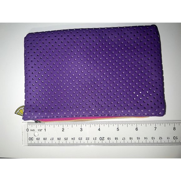 NWOT Ipsy Cosmetic Bag - Purple Mesh - Picture 7 of 7